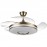 Ventilador Dani DC Plegable Metal Cuero 108Ø Ultrasilencioso 59w Regulable Mando, Memoria 165391414