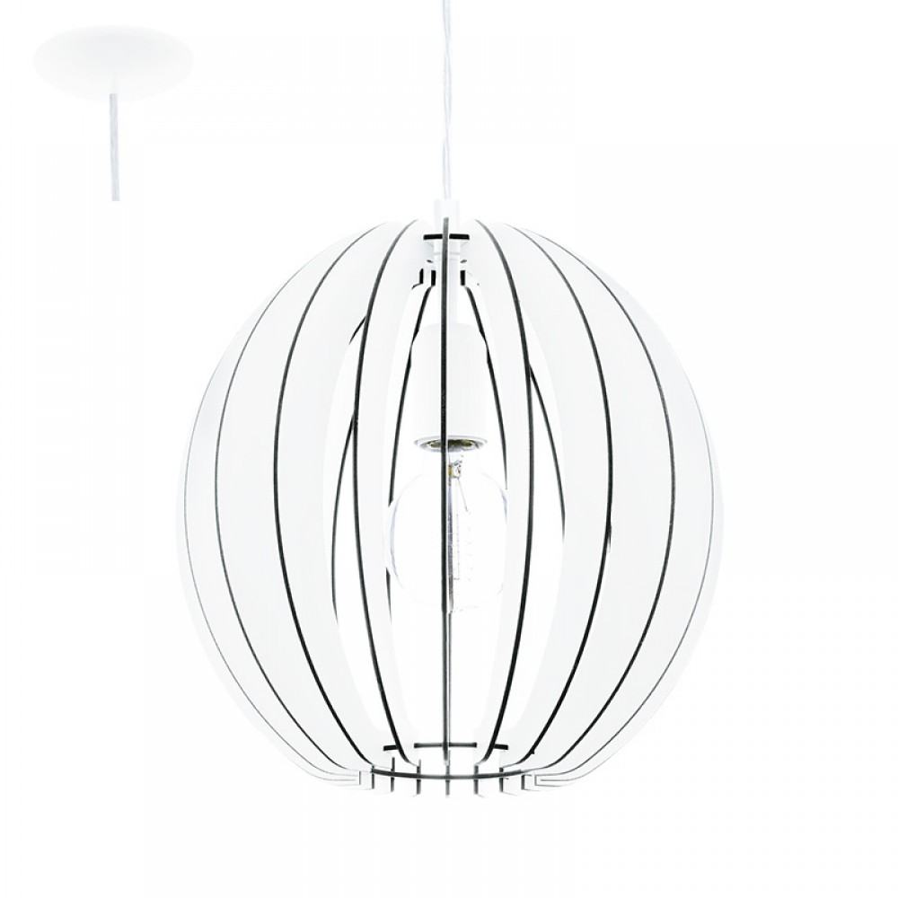 Eglo Colgante Madera Cossano E27 1 Luz 94438 - Lamparas Eglo