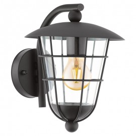 Eglo Aplique Exterior Negro Pulfero 94841 - Lamparas Eglo