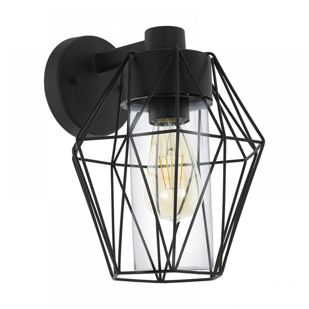 Eglo Aplique Exterior Negro Canove 97226 - Lamparas Eglo