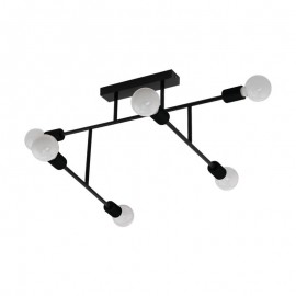 Eglo Lampara De Techo Belsiana E27 6 Luces 98034 - Lamparas Eglo