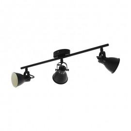 Eglo Foco 3 Led Negro Seras 1 98399 - Lamparas Eglo