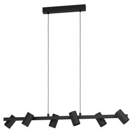 Eglo Lampara 6 Lineal Negro Gatuela 1 99464 - Lamparas Eglo