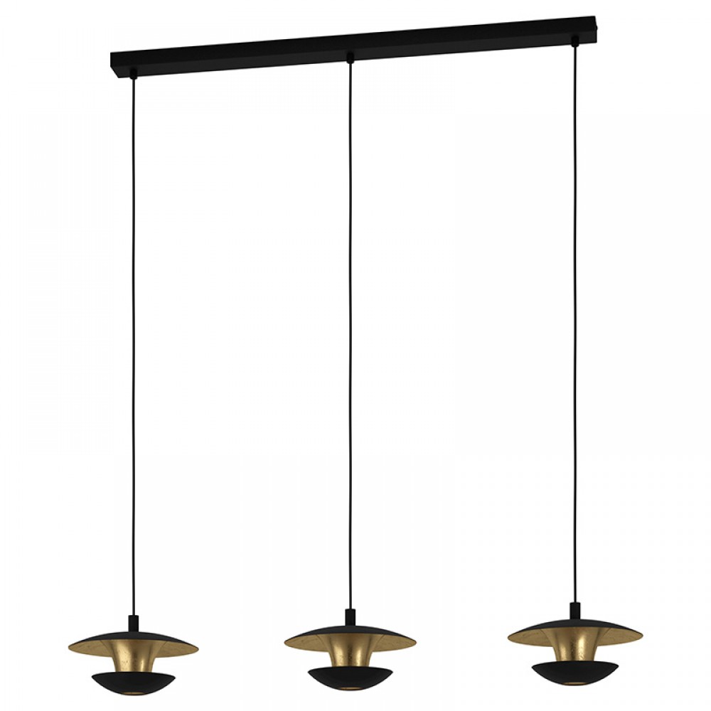 Eglo Lampara Nuvano Negro-Oro 99663 - Lamparas Eglo