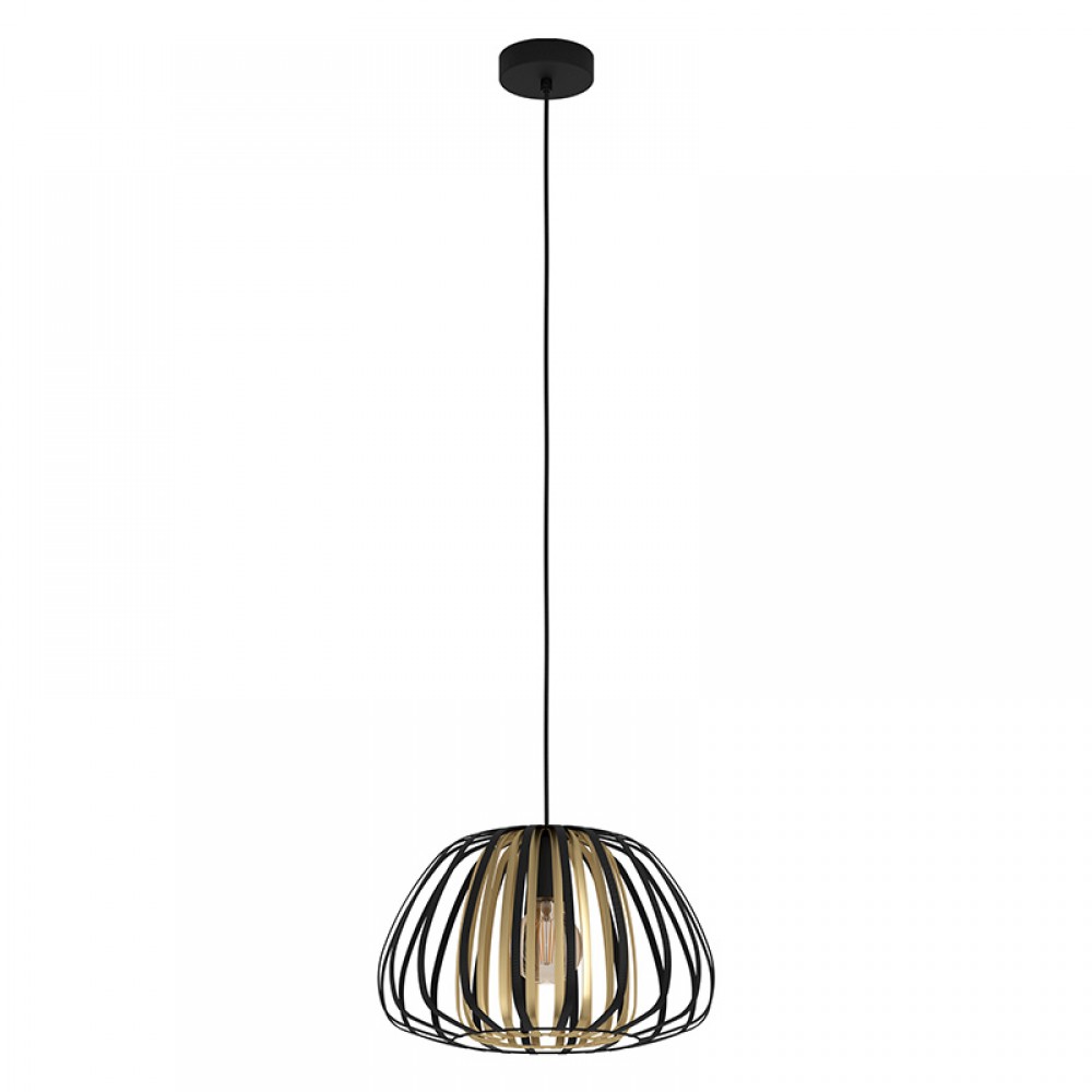 Eglo Lampara Encinitos Negro-Oro 99666 - Lamparas Eglo