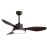 Ventilador Hayate DC Marron 97Ø 24W 3 Aspas Mando Memoria Y Temporizador 128599302