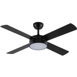 Ventilador Nevery DC Negro 122Ø 26w 4Aspas Mando Memoria Y Temporizador 128791409 - Fabrilamp