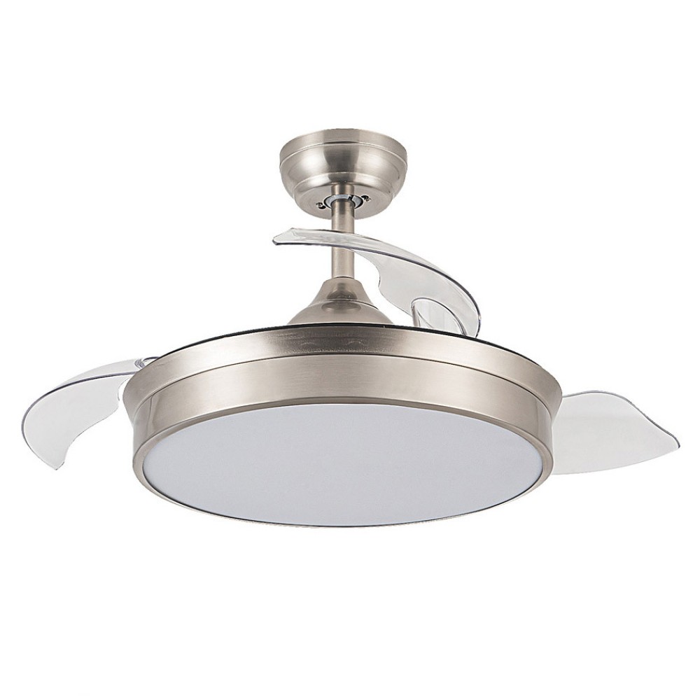 Ventilador Cala DC Plegable 109Ø Niquel 72w Mando, Memoria y Temporizador 158991403 - Fabrilamp