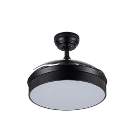 Ventilador Mini Cala DC Negro Plegable 91Ø 48w Mando Memoria y Temporizador 158999002 - Fabrilamp