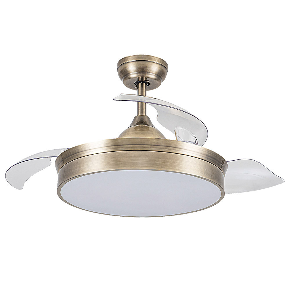 Ventilador Mini Cala DC Cuero Plegable 91Ø 48w Mando Memoria y Temporizador 158999014 - Fabrilamp