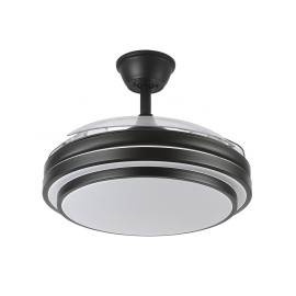 Ventilador Ibe DC Negro Plegable 108Ø 72w 3 Aspas Mando Memoria y Temporizador 165291409 - Fabrilamp