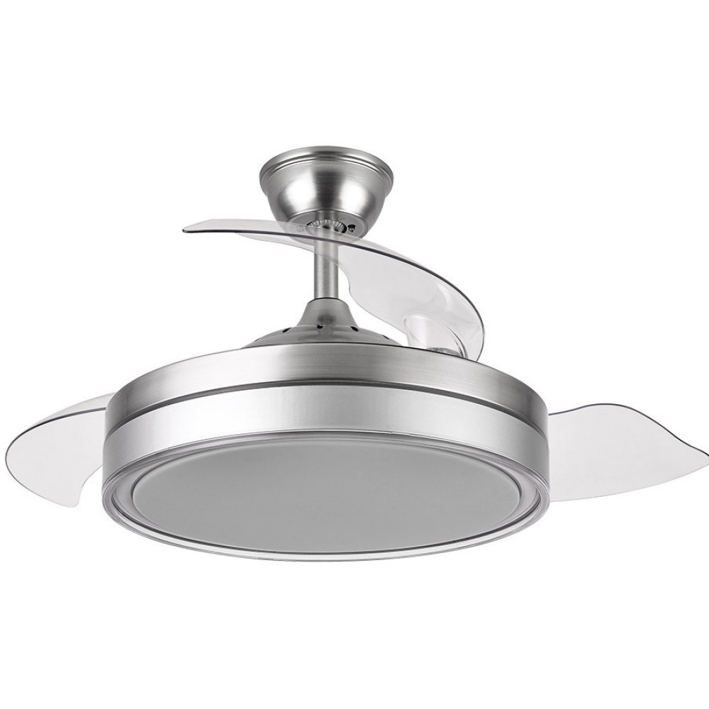 Ventilador Criador DC Plegable Niquel 108Ø 72W Mando, Memoria y Temporizador 165591403 - Fabrilamp