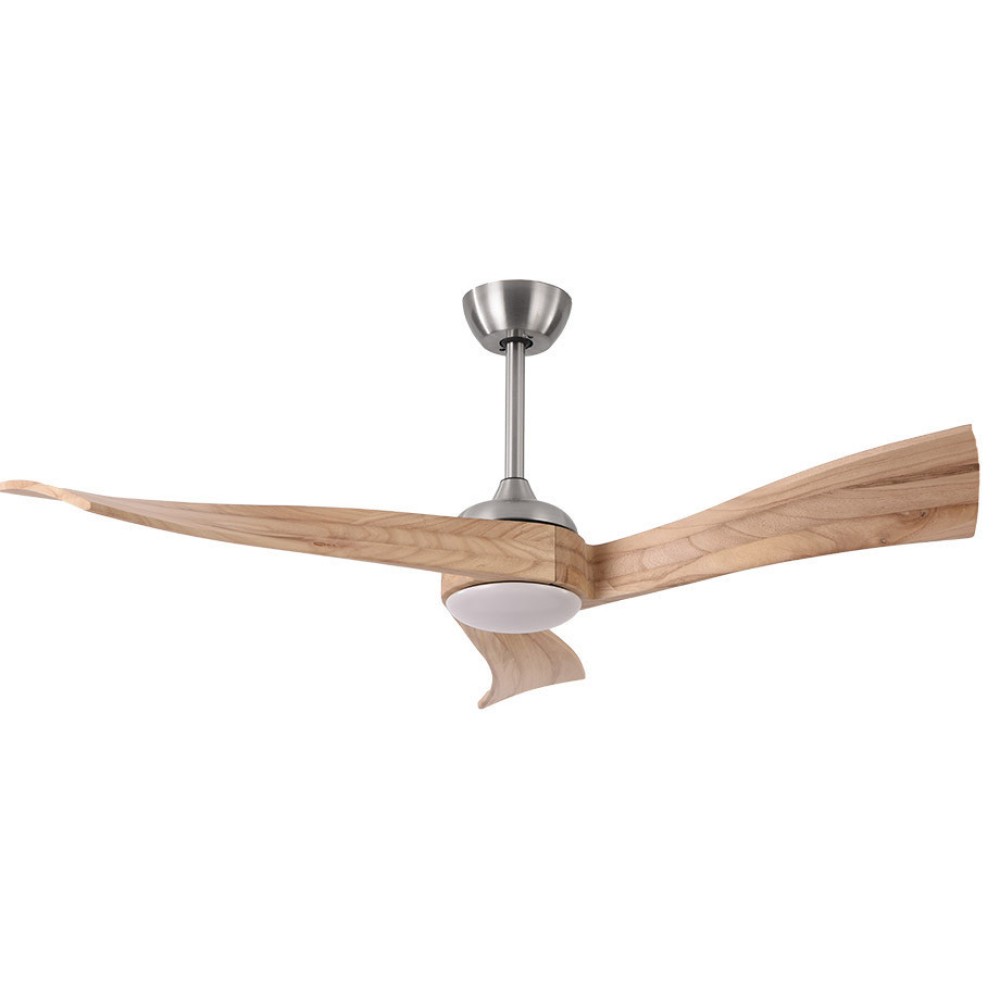 Ventilador Janubi DC Niquel-haya 132Ø 18w 3 Aspas Mando Memoria y temporizador 173491342 - Fabrilamp