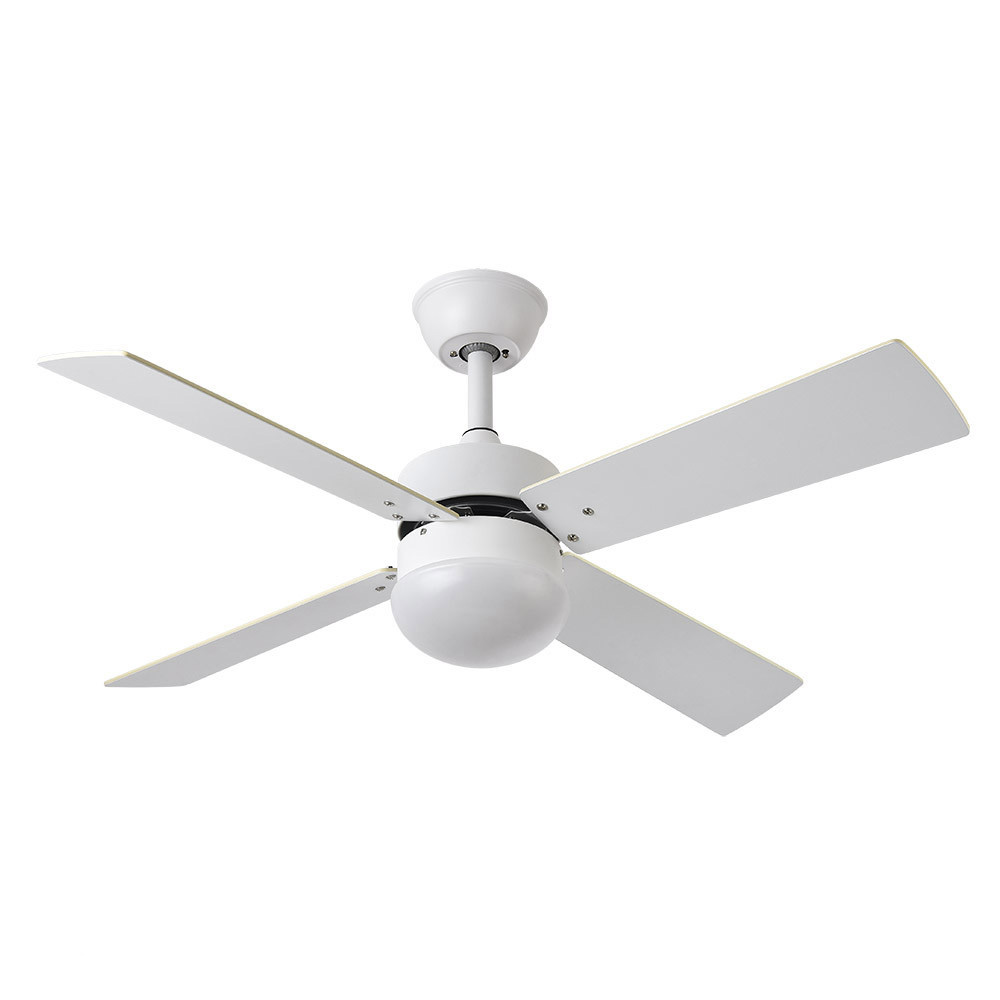 Ventilador Sofia DC Blanco 107Ø 2xE27 4Aspas Blanca-haya Mando y Temporizador 175992401 - Fabrilamp
