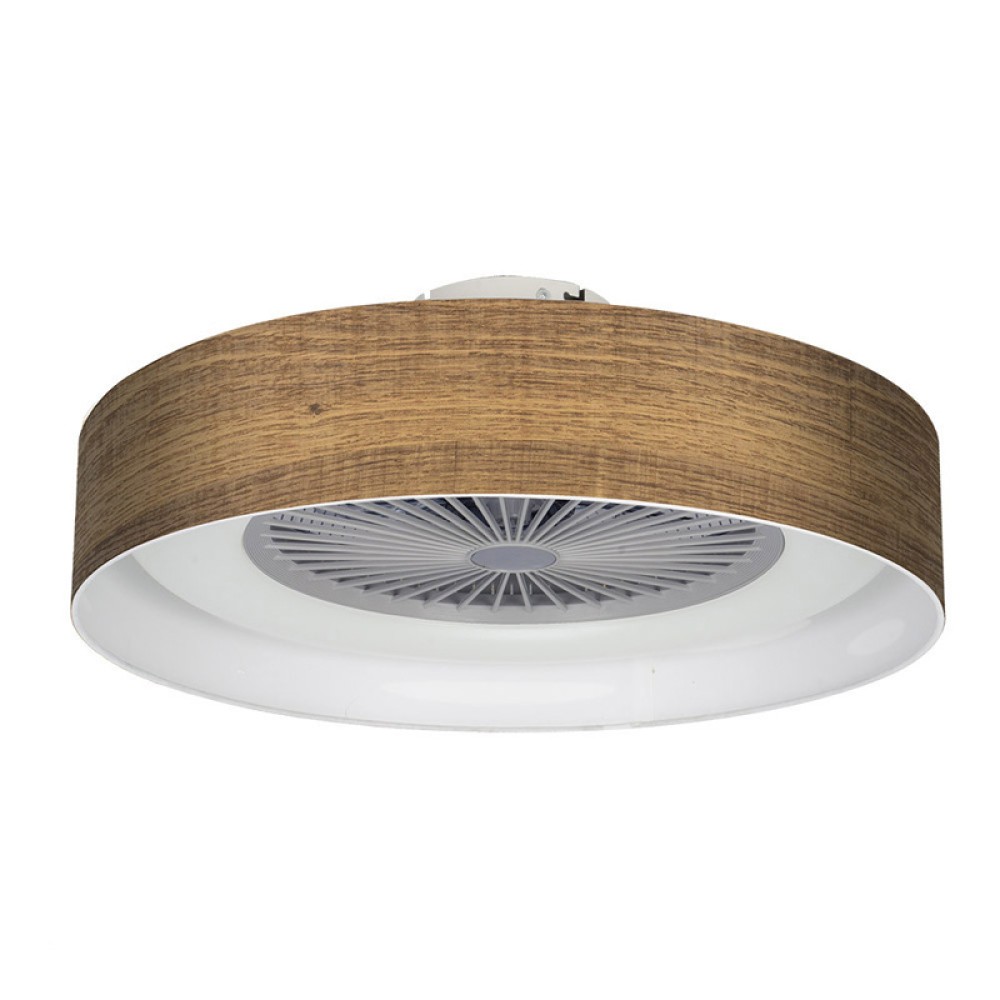Ventilador Jerte Madera Oscura 60Ø 72w 5Aspas Mando ,Memoria, Dimable y Temporizador 176891584 - Fabrilamp