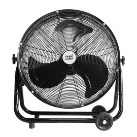 Ventilador Poniente Industrial Negro 86Ø 240W Orientable Ruedas 181371109 - Fabrilamp
