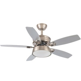 Ventilador Braw DC Niquel 106,7Ø 30w Mando Memoria y temporizador 181891510 - Fabrilamp
