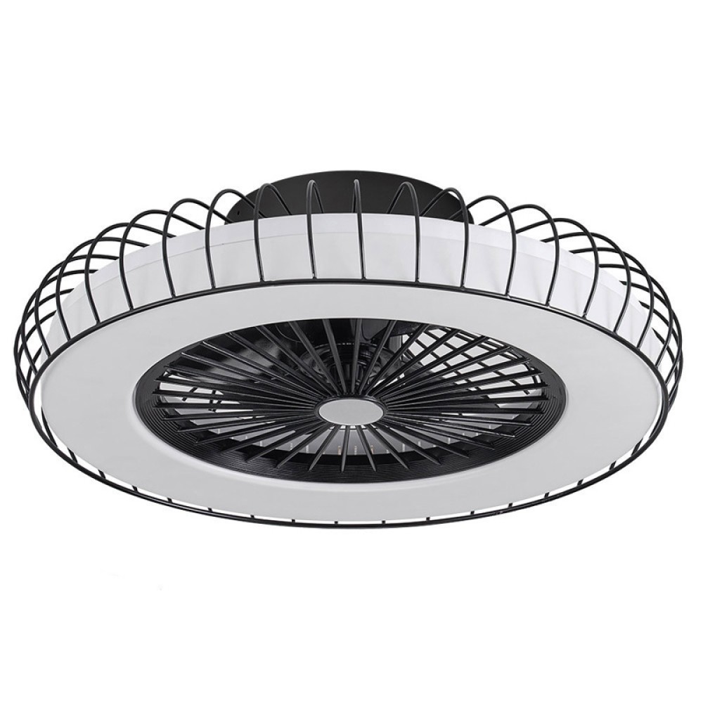 Ventilador Albonez DC Negro 53Ø 72w Mando Memoria Dimable y Temporizador 182691509 - Fabrilamp
