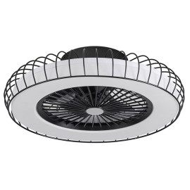 Ventilador Albonez DC Negro 53Ø 72w Mando Memoria Dimable y Temporizador 182691509 - Fabrilamp