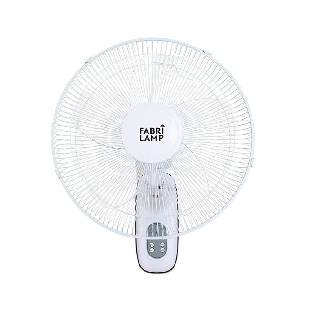 Ventilador Cuta De Pared Blanco 43Ø 50w Oscilante y Temporizador 184361001 - Fabrilamp