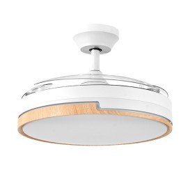 Ventilador Olimpia DC Blanco-Haya Plegable 107Ø 72w 3aspas Mando Memoria Y Temporizador 185991468 - Fabrilamp
