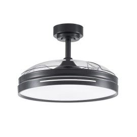 Ventilador Micenas DC Negro Plegable 108Ø 72W Mando Memoria y Temporizador 186091409 - Fabrilamp