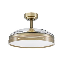 Ventilador Mini Micenas DC Cuero Plegable 91Ø 48w Mando Memoria y Temporizador 186099014 - Fabrilamp