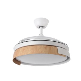 Ventilador Provenza DC Blanco-Haya Plegable 107Ø 72w 3 Aspas Mando Memoria y Temporizador 207191368 - Fabrilamp