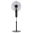 Ventilador Rodium Negro De Pie 43Ø 45w 5Aspas Oscilante Mando y Temporizador 207641009