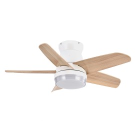Ventilador Neutron DC Blanco-Haya 91Ø 24w 5Aspas Mando Memoria y Temporizador 207991568 - Fabrilamp