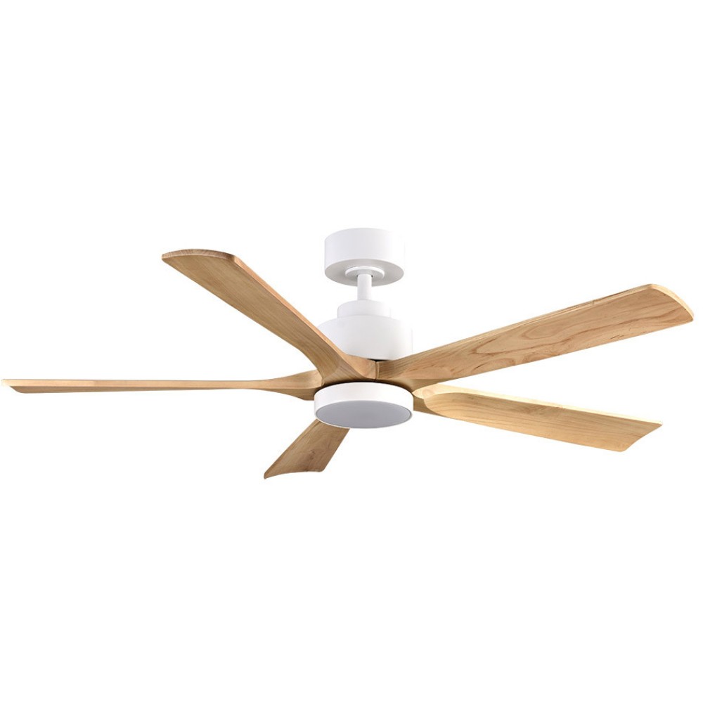Ventilador Cairo DC Blanco-Haya 132Ø 24w 5Aspas Mando Memoria y Temporizador 208091568 - Fabrilamp
