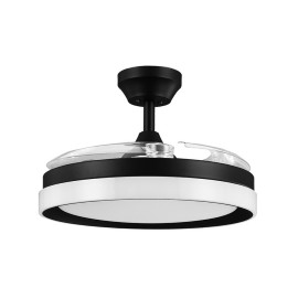 Ventilador Zenit DC Negro Plegable 107Ø 72w 3aspas Mando Memoria Y Temporizador 208491309 - Fabrilamp