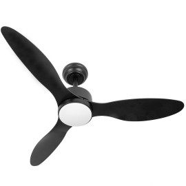 Ventilador Serpa DC Negro 107Ø 24w 3aspas Mando Regulable Memoria Y Temporizador 209491309 - Fabrilamp