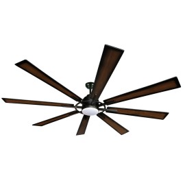 Ventilador Fusion DC Negro-Roble 183Ø 24w 8aspas Mando Regulable Memoria Y Temporizador 211691809 - Fabrilamp