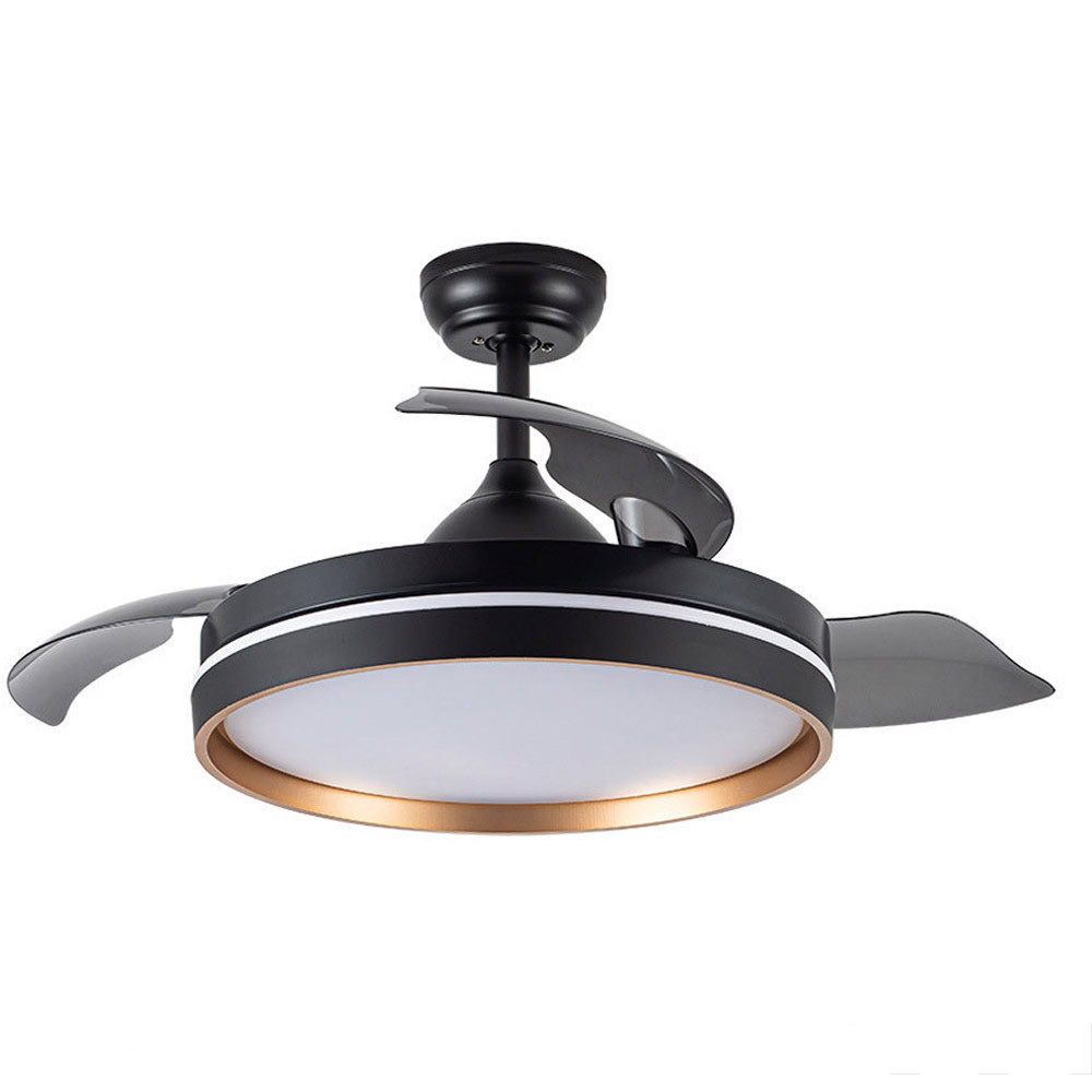 Ventilador Nalon DC Negro-Oro Plegable 109Ø 72w 3aspas Mando Memoria Y Temporizador 213091316 - Fabrilamp