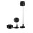 Ventilador Galan Portatil Negro 20Ø 10w Plegable Mando Y Temporizador Batería 213471009