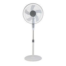 Ventilador Belmonte De Pie Negro-Beis 43Ø 45w 5aspas Orientable, Fijo y Rotatorio 213841001 - Fabrilamp