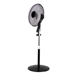 Ventilador Magico De Pie Negro-Blanco 41Ø 45w 3aspas Orientable Rotatorio 214141026 - Fabrilamp