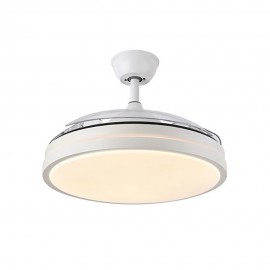 Ventilador ESCORPION DC Plegable Metal Blanco 3aspas 107Ø Ultrasilencioso 59w Regulable Mando Memoria 214591301 - Fabrilamp