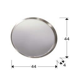 Espejo Aries Redondo 44Ø Plata 119023 - Schuller