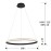 Lampara Ring 1 LED Aro Negro 717526