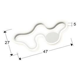 Aplique Marea Blanco 723955 - Schuller