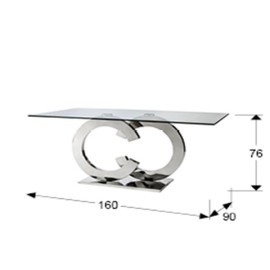 Casandra-Mesa Comedor Acero 160 739436 - Schuller