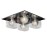 Plafon Led Eclipse Cromo Tulipas Bola Interior 4 G9 6W 506736