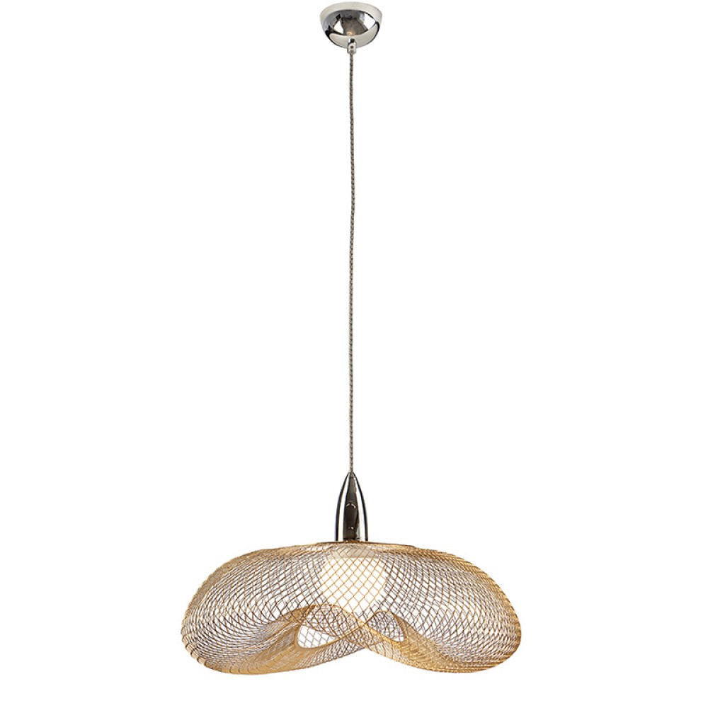 Lampara 1L Forma Cromo-Oro 735964 - Schuller