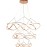 Lampara Molly 110Ø 3 Aro Oro Rosa Dimable 763455B