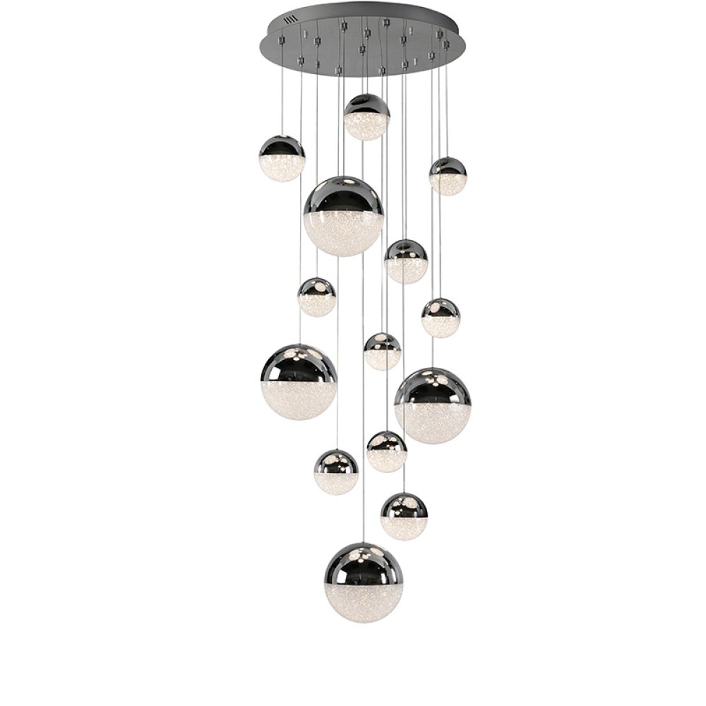 Lampara 14L Led Sphere Cromo Ø60 Dim 793269B - Schuller