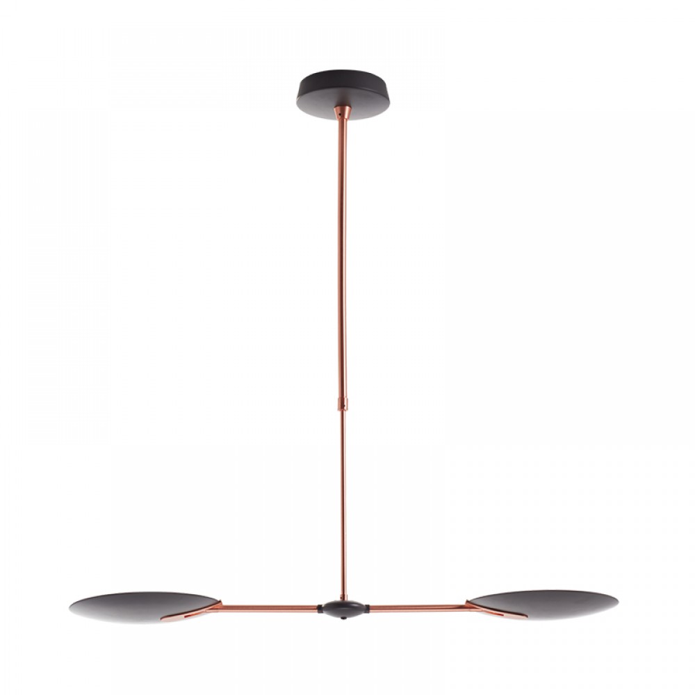 Lámparas MDC, Colgante Sione Led 2X18W Antracita-Cobre 5-7353-07-02 - Lamparas MDC