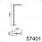 Lámparas MDC, Pie Led Lectura 6W Finess Negro 5-7401-91-20