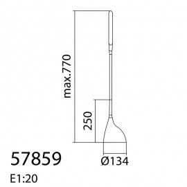 Lámparas MDC, Flexo Led Robin 10W Cct Negro-Dimmer 3 Int 5-7859-91-02 - Lamparas MDC